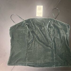 A new day Velvet Green Cami Top